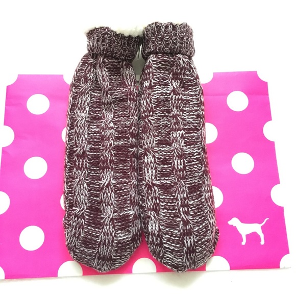 PINK VS Sherpa Bootie Socks New With Tag - Picture 5 of 8